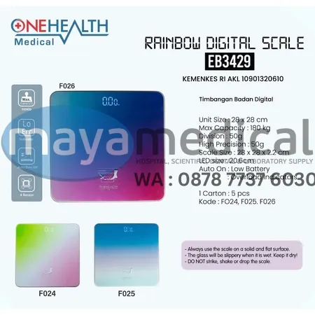 TIMBANGAN DWS DIGITAL ONEHEALTH EB3429