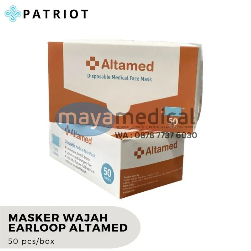 Masker Earloop Altamed 3Ply