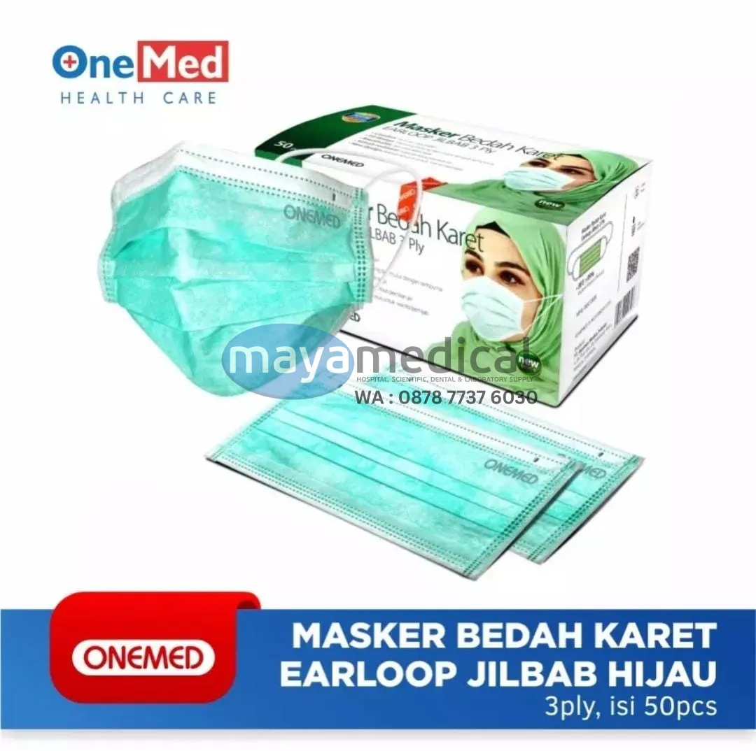 Masker Hijab Onemed 3Ply