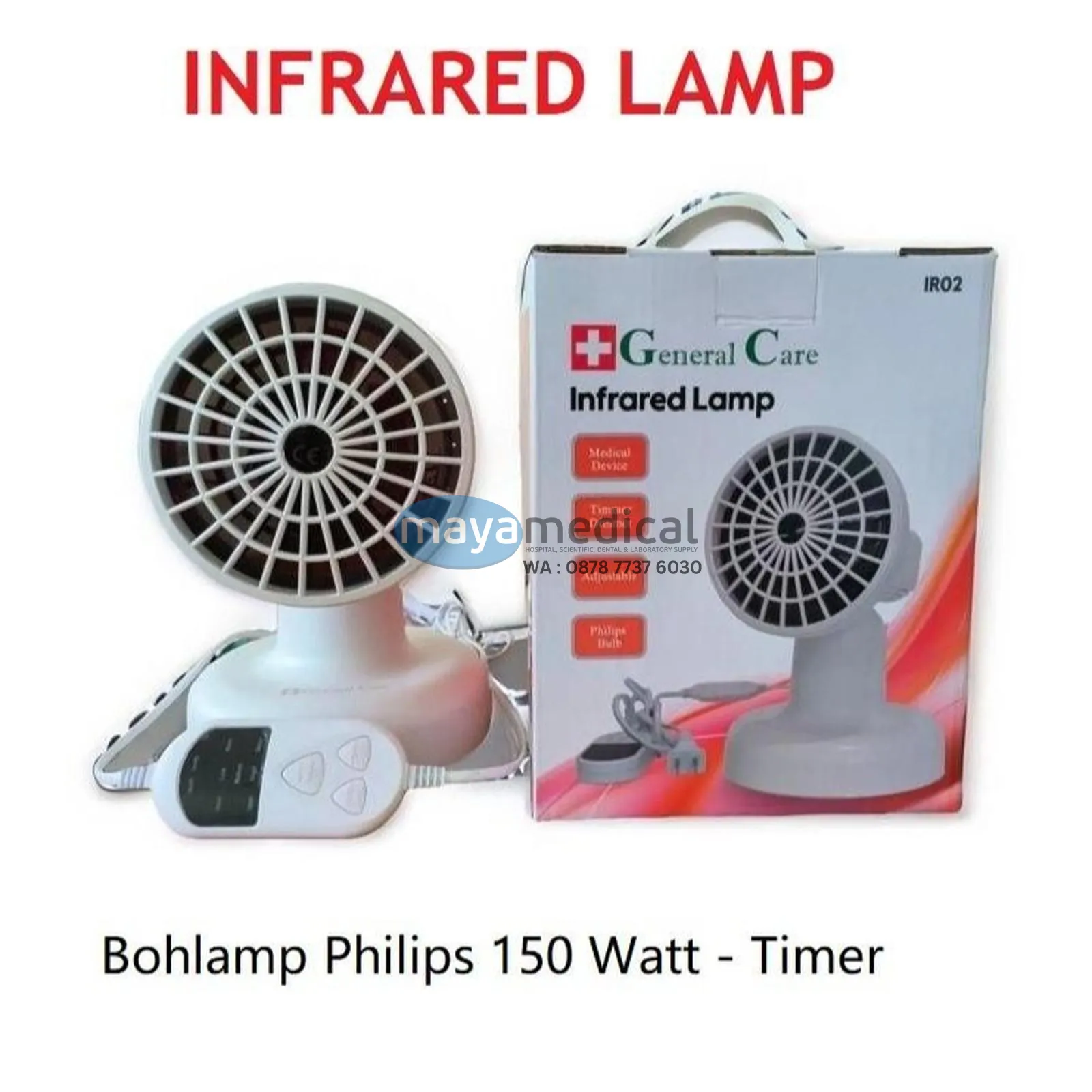 Lampu Inframerah + Bohlam 150W General Care