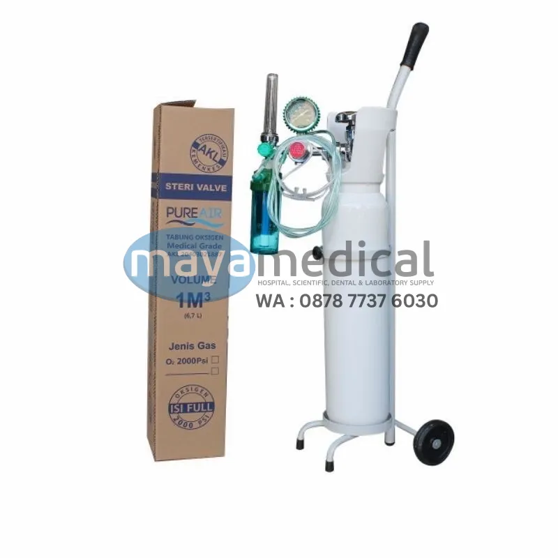 Tabung Oksigen 1m Kubik Set Lengkap