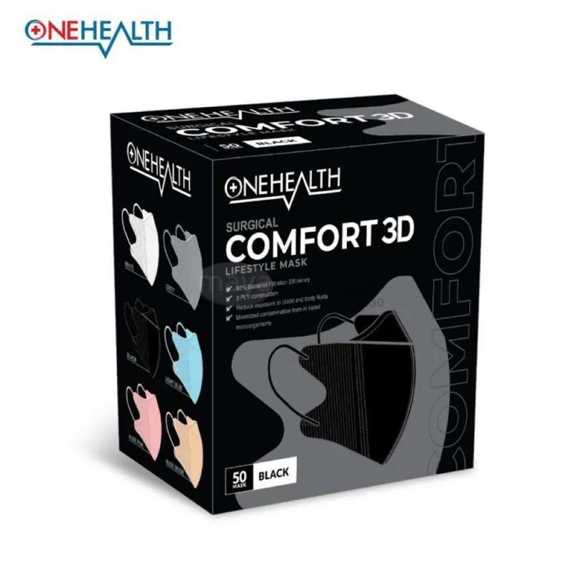 Masker Duckbill Hitam Onehealth